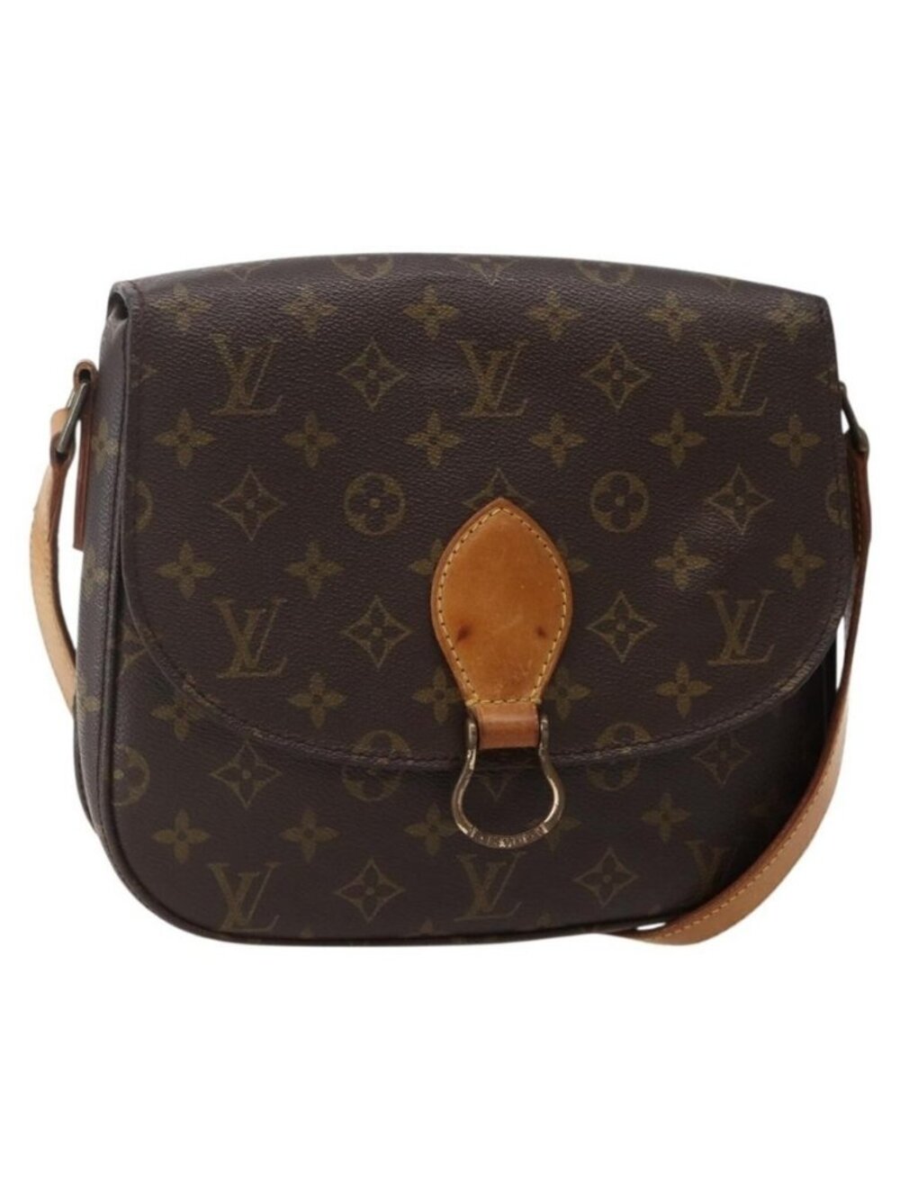 Authentic LOUIS VUITTON Monogram Saint Cloud GM Shoulder Bag M51242 LV